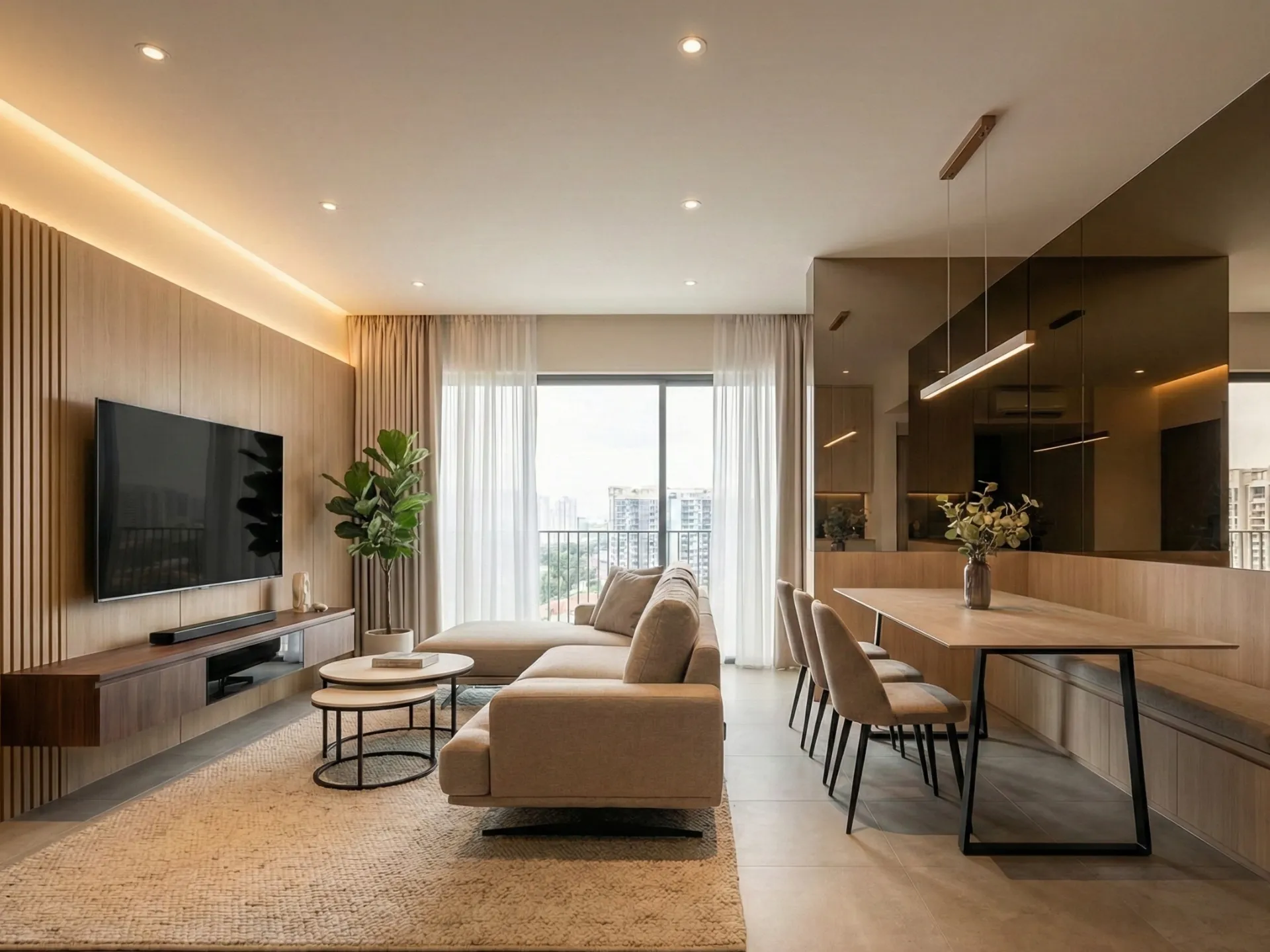Living and Dining Areas Interior Design Singapore